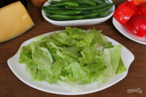 Теплый салат с индейкой - фото шаг 2