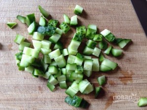 Крабовый салат без кукурузы - фото шаг 3