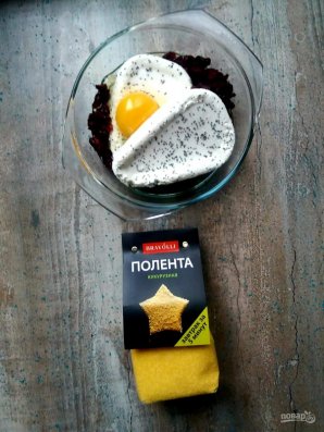 Творожная запеканка с полентой "Bravolli" - фото шаг 3