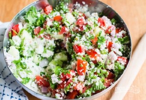 Диетический салат из свежих овощей - фото шаг 4