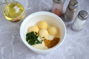 Салат из пасты с яйцами - фото шаг 4