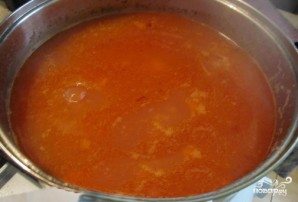 Томатный суп с перловкой - фото шаг 7