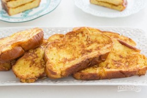 Французские тосты с карамелизированными бананами - фото шаг 7