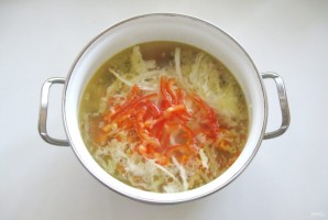 Овощной суп с перцем и зеленым горошком - фото шаг 6