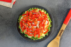 Диетический салат с консервированным тунцом - фото шаг 5