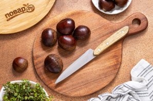 Каштаны в аэрогриле - фото шаг 3