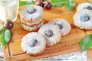 Овсяное печенье с орехами и вишней - фото шаг 10