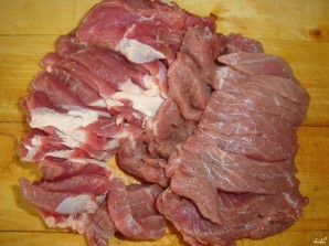 Мясо по-французски в мультиварке "Поларис" - фото шаг 1