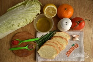 Салат с гренками и сыром - фото шаг 1