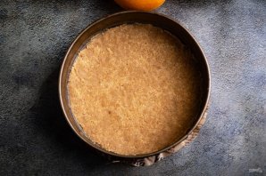 Творожный чизкейк с апельсиновым желе без выпечки - фото шаг 6