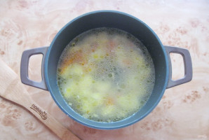 Куриный суп в казане - фото шаг 7