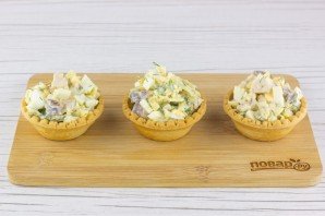 Закуска "Тарталетки с сельдью" на Новый год 2026 - фото шаг 4