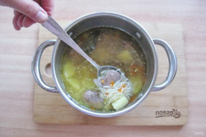 Суп из куриной печени с вермишелью - фото шаг 11