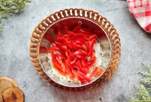 Салат из рисовой лапши с креветками - фото шаг 5