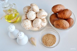 Картофельная запеканка с грибами и чесноком - фото шаг 1