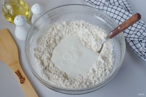 Лепешки с чесноком и сыром - фото шаг 3
