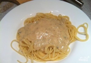 Спагетти с сыром "Дор блю" - фото шаг 6