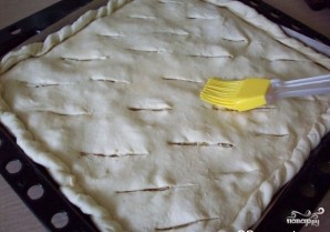 Пироги из слоеного теста с капустой - фото шаг 8