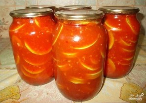 Кабачки в томатном соусе на зиму - фото шаг 6