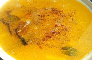 Гороховый суп с копченым окорочком - фото шаг 6