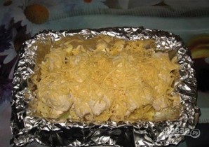 Куриная голень с картошкой в духовке - фото шаг 4
