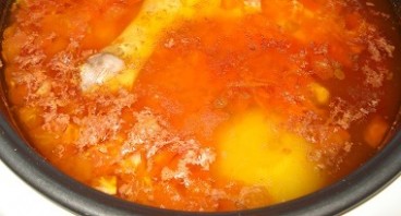 Куриный суп в мультиварке "Поларис" - фото шаг 3