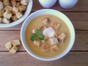 Гороховый суп-пюре с гренками - фото шаг 8