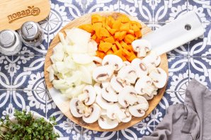 Фасоль с грибами