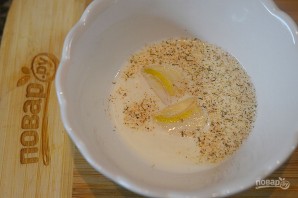 Запеченный крем из печени с грибами под брусничным желе - фото шаг 3