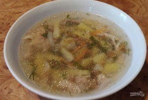 Легкий гречневый суп на бульоне из птицы - фото шаг 8