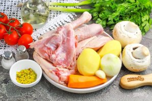 Куриный суп с шампиньонами - фото шаг 1