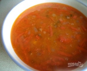 Томатный суп с чечевицей - фото шаг 7