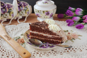 Шоколадный торт со взбитыми сливками - фото шаг 17