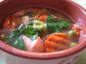 Овощной суп с рыбой - фото шаг 7