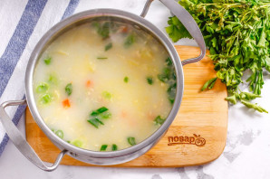 Сырный суп с капустой - фото шаг 8