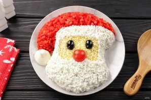 Салат "Дед Мороз-Красный нос" - фото шаг 9