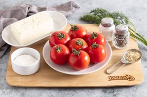 Фаршированные помидоры с тофу - фото шаг 1