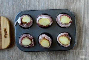 Картофельная "бомба" с сыром и беконом - фото шаг 2