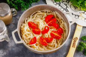 Спагетти с творожным сыром - фото шаг 4