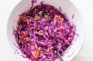 Салат из фиолетовой капусты - фото шаг 5