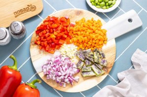 Паста орзо с овощами - фото шаг 2