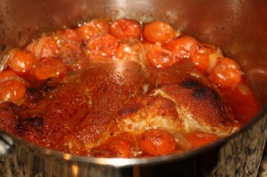 Свинина с помидорами в духовке - фото шаг 4
