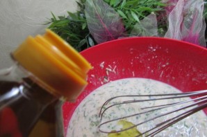 Блинчики с сыром и зеленью - фото шаг 7