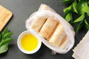 Замороженные блины в аэрогриле - фото шаг 1