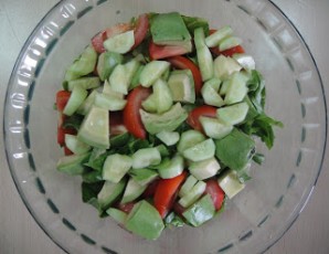 Американский салат со стейком - фото шаг 5