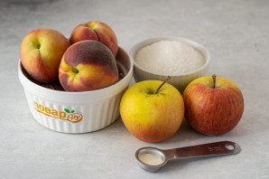 Варенье из яблок и персиков - фото шаг 1