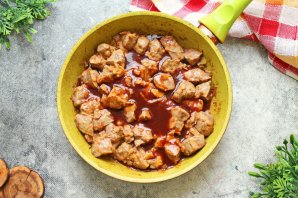 Печень по-корейски