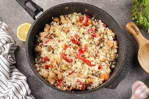 Жареный рис с морепродуктами - фото шаг 14