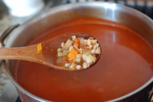 Суп с овощами и ячменем - фото шаг 10