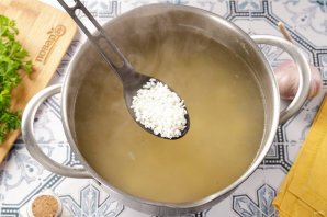 Куриный суп с рисом - фото шаг 9